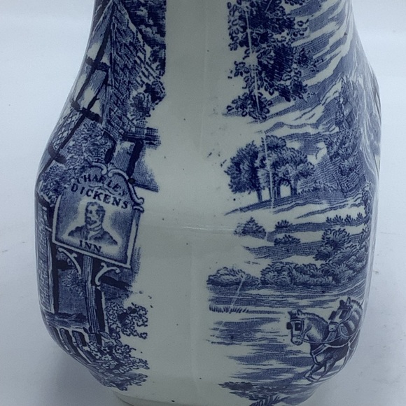 Vintage Enoch Wedgwood England Dickens Coaching Days Hand Engraved Pitcher - Picture 9 of 11